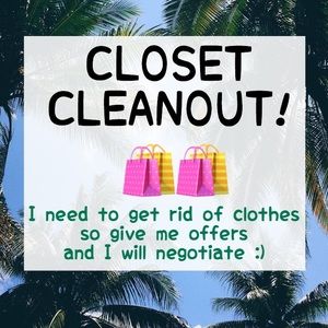 OFFERS WELCOME!! Clearing out closet